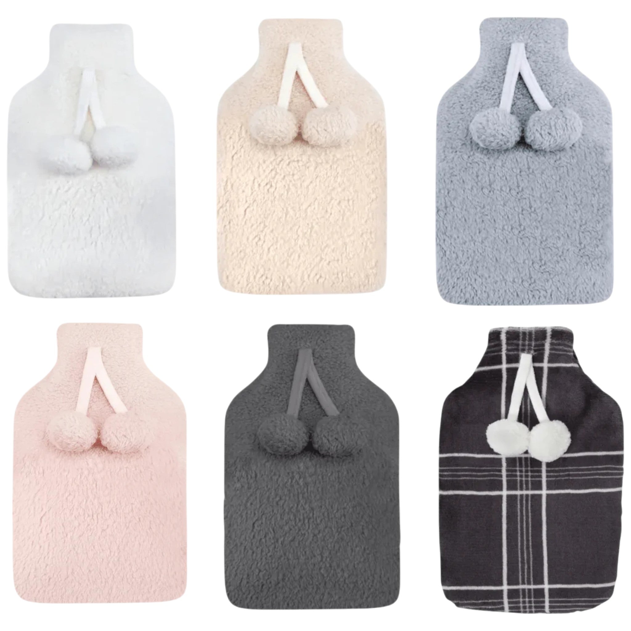 Elite Heat hot water bottle with removable plush cover, perfect for winter